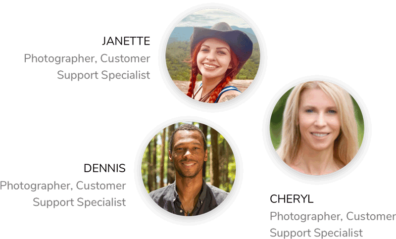 customer support team at Zenfolio