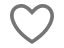Gray outline of a heart on a green background